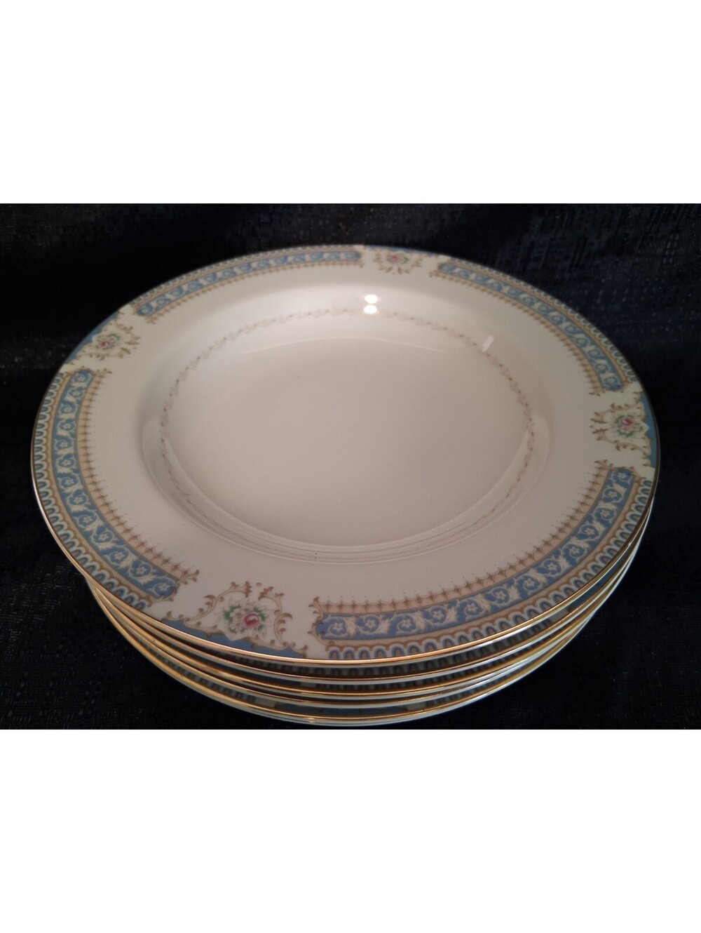 Discontinued Vintage Mikasa L2808 LEXINGTON Rimmed Soup Bowl 8.5", Set of 6